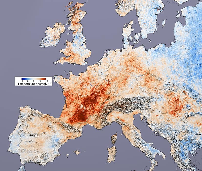 Copernicus segnala caldo record in Europa occidentale per giugno e luglio