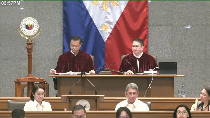 Senat verschiebt das Impeachment-Verfahren gegen Sara Duterte wegen schlechtem Wetter