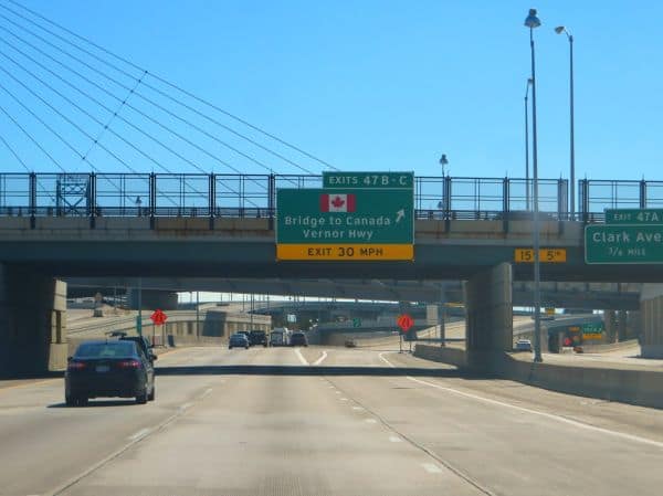 Einweihung der Gordie Howe-Brücke zwischen den Vereinigten Staaten und Kanada